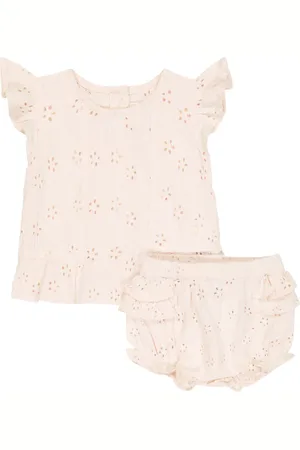 Tartine Et Chocolat Baby broderie anglaise top and bloomers set