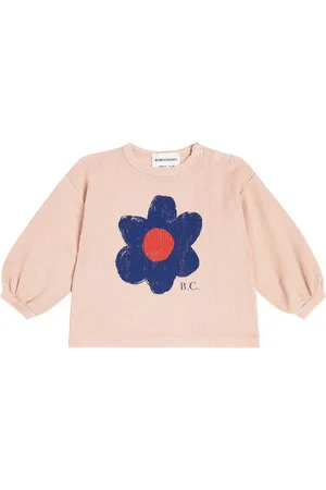 Bobo Choses Baby printed ribbed cotton-blend sweatshirt