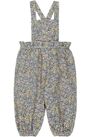 BONPOINT Baby Papaye floral overalls