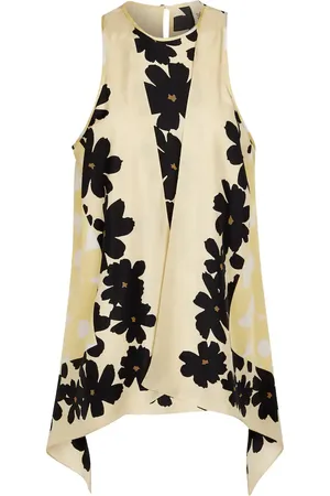 PETAR PETROV Catia floral silk top