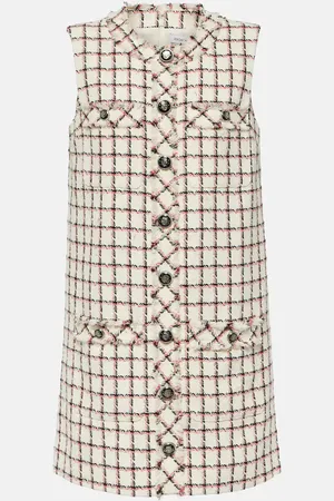 VERONICA BEARD Laurel cotton-blend tweed minidress