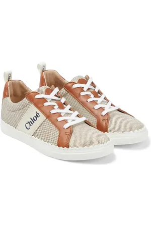 Chloé ChloÃ© Kids Lauren canvas sneakers