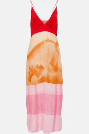 Stella McCartney Sequined silk midi dress
