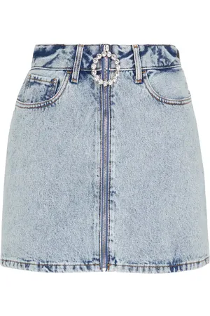 Alessandra Rich Denim miniskirt