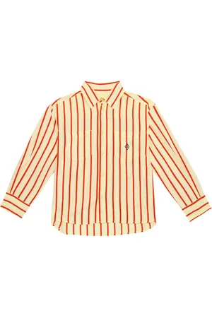 The Animals Observatory Wolf striped cotton-blend shirt