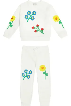 Stella McCartney Set of cotton sweatshirt and sweatpants