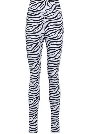 ROTATE Elodie zebra print high-rise leggings