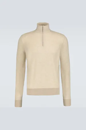 Loro Piana Mezzocollo Roadster cashmere half-zip sweater
