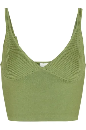 Simkhai Lana ribbed-knit bustier
