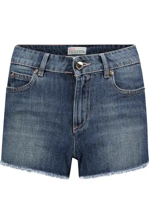 RED Valentino Mid-rise denim shorts
