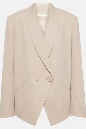 The Sei Double-breasted crÃªpe blazer