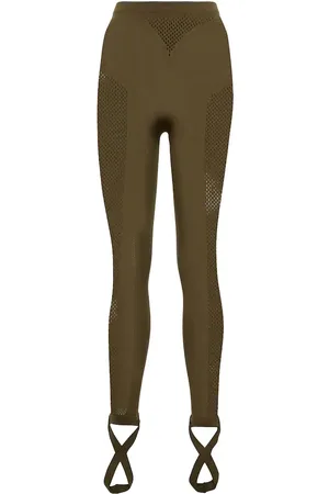 The Attico Jersey and mesh stirrup leggings