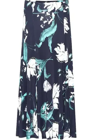 Erdem Vesper floral jersey skirt