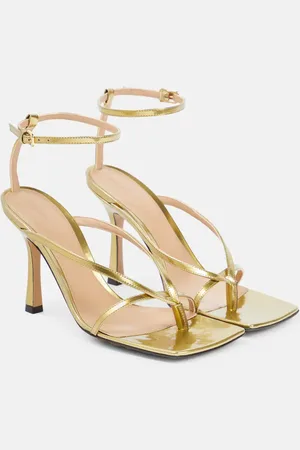 Bottega Veneta Stretch metallic leather sandals