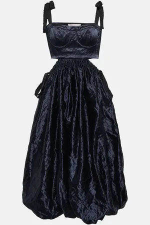 ULLA JOHNSON Gabrielle metallic midi dress