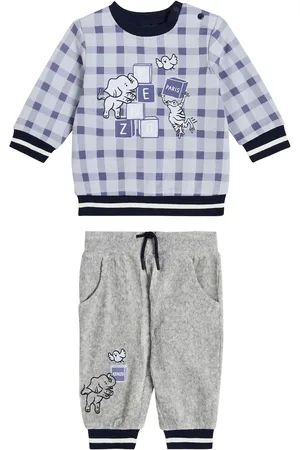 Kenzo Baby cotton-blend sweatshirt and pants set