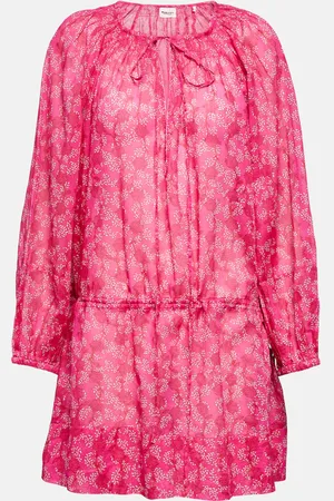 Marant Etoile Parsley floral cotton tunic dress