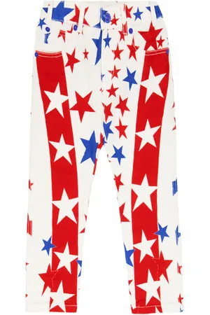 ERL Star-print cotton denim jeans