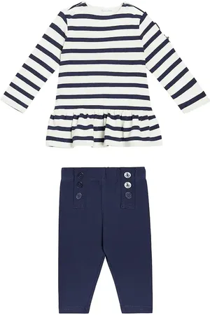 Ralph Lauren Baby striped cotton top and leggings set