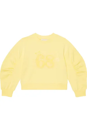 MONNALISA Embroidered cotton-blend sweatshirt