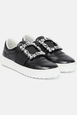 Roger Vivier Very Vivier embellished leather sneakers