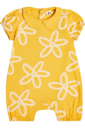 Jelly Mallow Baby floral cotton onesie
