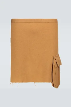 UNDERCOVER Wool apron with pocket
