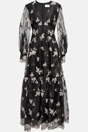Erdem Tabetha floral embroidered silk dress