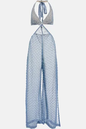 Missoni Zig-zag knit halterneck jumpsuit