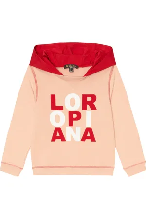 Loro Piana Logo cotton jersey hoodie