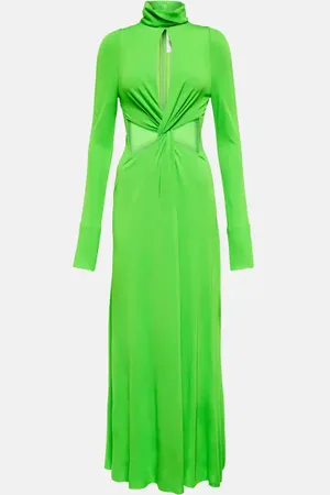 Victoria Beckham Cutout jersey midi dress