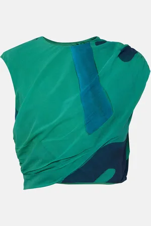SIR Frankie silk-blend crop top