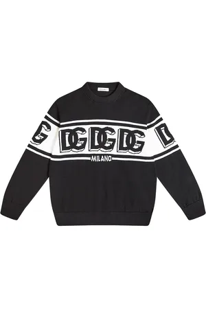 Dolce & Gabbana DG intarsia virgin wool sweater
