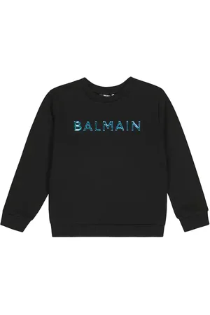 Balmain Logo cotton jersey sweatshirt