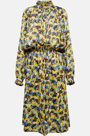 Plan C Long-sleeved floral dress