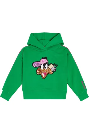 MONNALISA X Looney Tunes embellished jersey hoodie