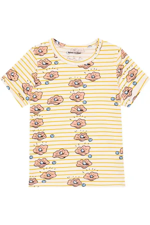 Mini Rodini Seashell cotton-blend T-shirt