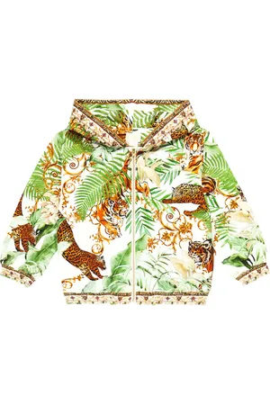 Camilla Printed zip-up hoodie