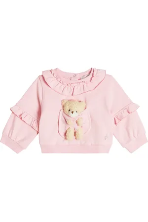 MONNALISA Baby cotton-blend sweatshirt