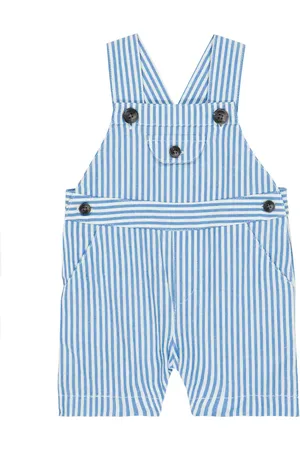 Tartine Et Chocolat Baby striped cotton-blend dungarees