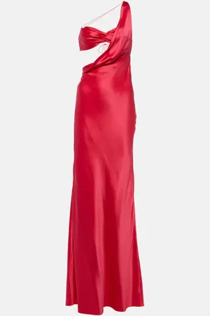 The Sei One-shoulder silk gown