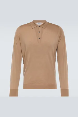 JOHN SMEDLEY Cotswold wool polo sweater