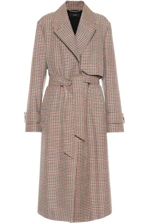 Joseph Chasa checked wool-blend trench coat