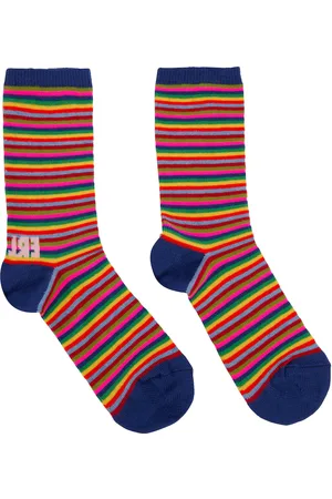 ERL Striped cotton-blend socks