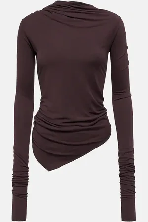 Rick Owens Lilies draped jersey top