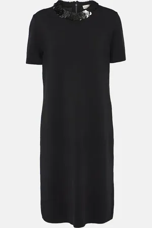 Tory Burch Sequined wool-blend midi dress