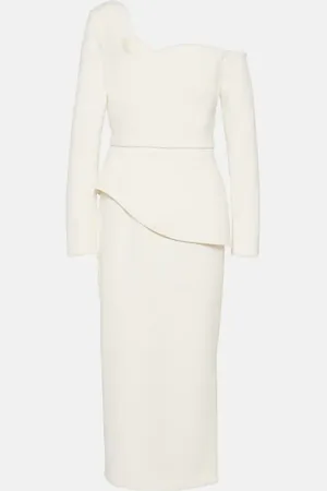 Safiyaa Bridal asymmetric midi dress
