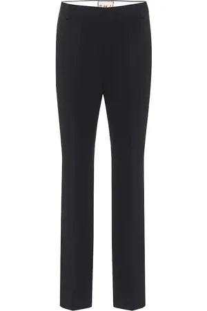 Plan C High-rise straight cropped pants