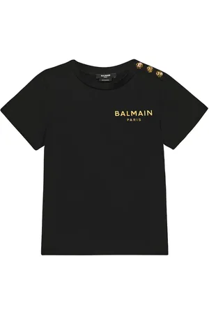Balmain Logo embellished cotton T-shirt