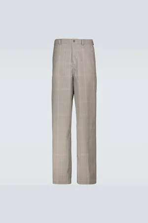 UNDERCOVER Checked wide-leg pants